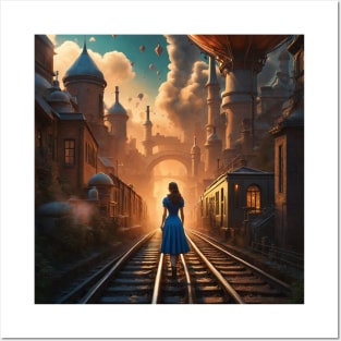 Alice Steampunk Posters and Art